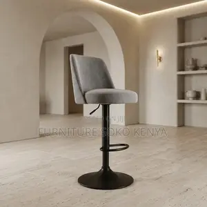 Home Counter Barstool | White Adjustable Swivel | Bar Stool
