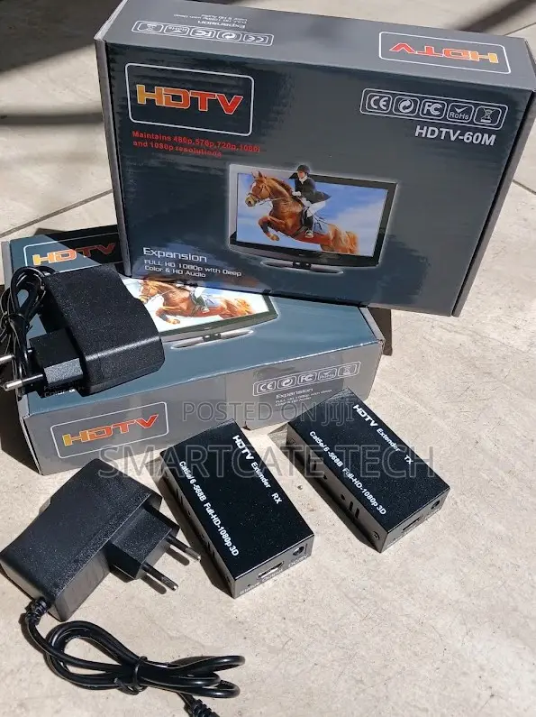 60M HDMI Over LAN Extender With Transmitter and Receiver
 Copy