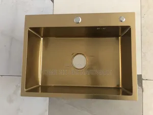 Heavy Gauge Kitchen Sink Singlebowl Gold