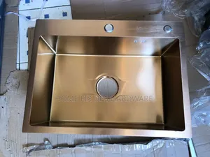Heavy Gauge Kitchen Sink Rose Gold Single Bowl