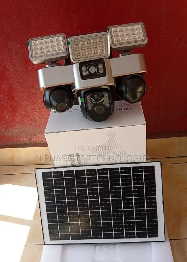 VTS30 Solar-Powered Triple-Lens Security Camera (Motion Detection)