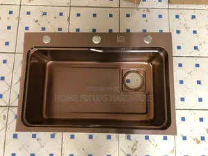 Stainless Steel Kitchen Sink: Single Bowl + Waste;
Rose Gold