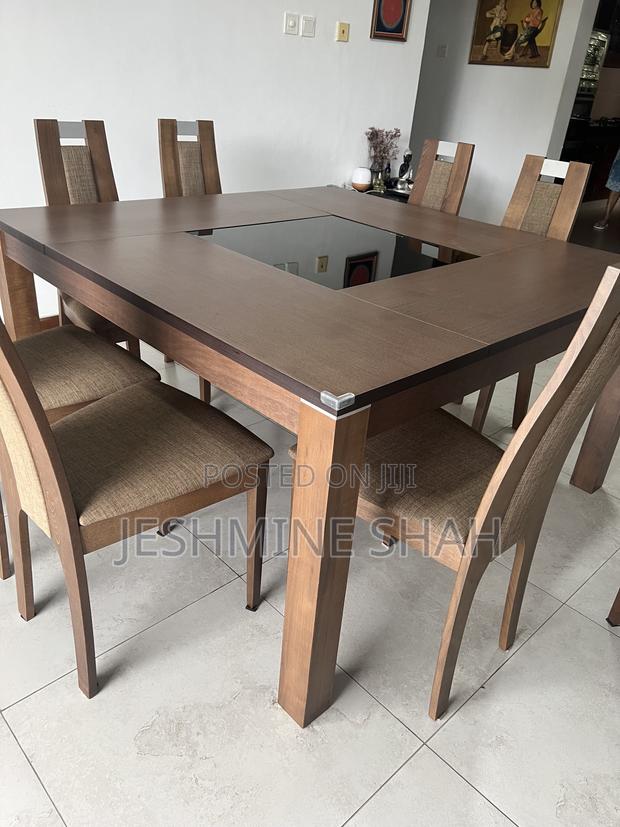 8 Seater Dinning Table With Chairs - main view