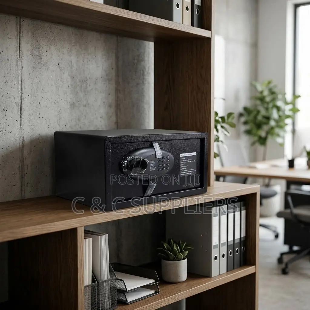 9Kgs Black Fireproof Safe Box.