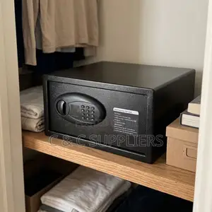 9Kgs Black Fireproof Safe Box.