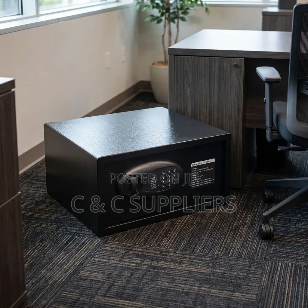9Kgs Black Fireproof Safe Box.