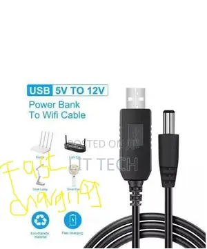 Power USB to DC Cable WiFi to Router Powerbank