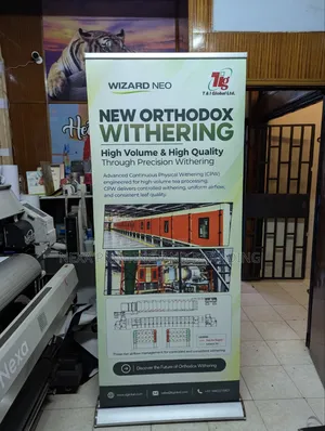 Large Roll-Up Banner Printing and Branding Complete With Stand