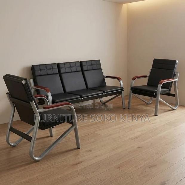 Executive Lounge Sofa | Five Seaters Modern Offices Lobby Sofa Set - thumbnail 3