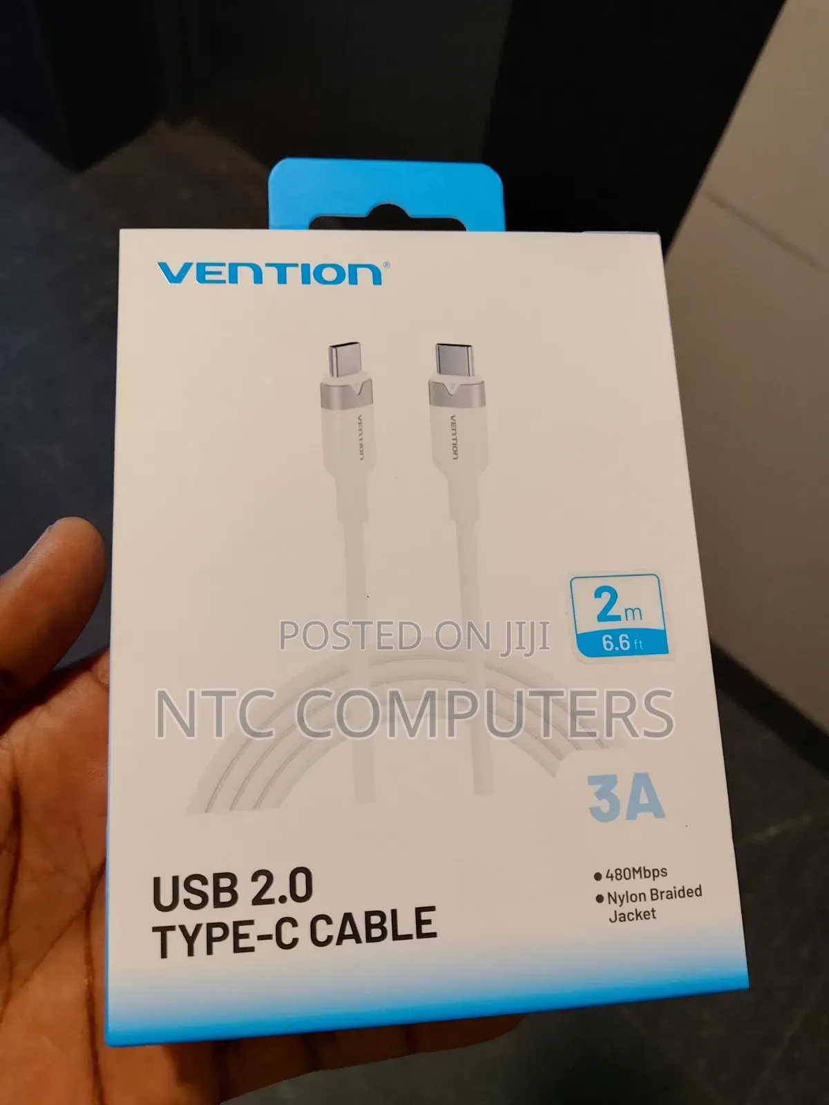 Vention USB 2.0 Type C to C Cable 2m/6.8 Ft
