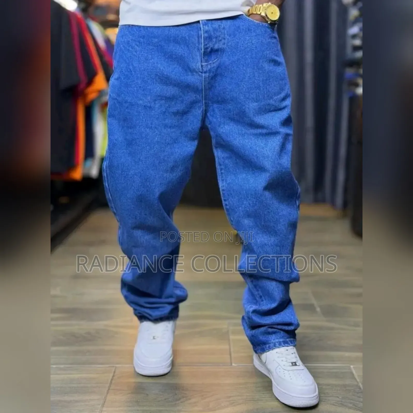 Men Plain-Bagy Jeans