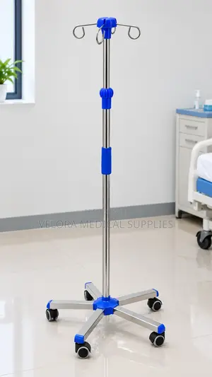 Adjustable IV Drip Stand | Hospital Infusion Stand