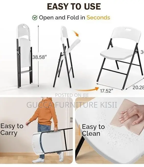 Low Back Fold Plastic Portable Multipurpose Chair