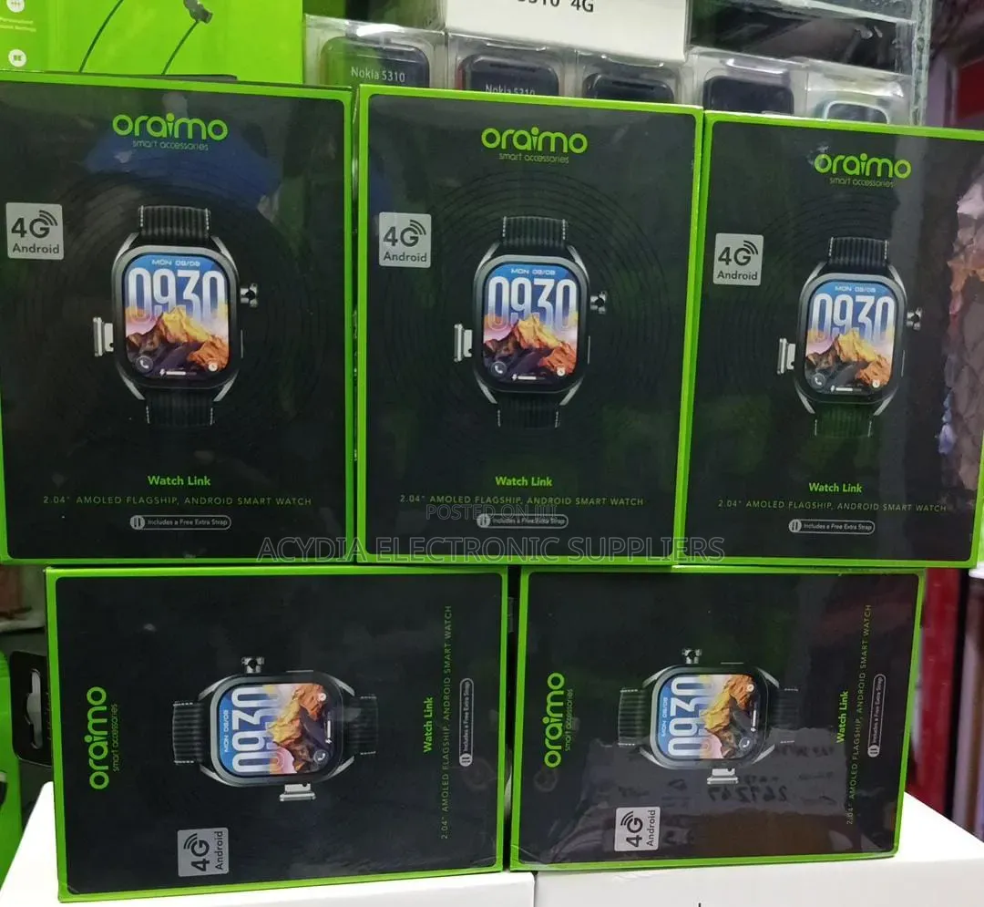 Oraimo Watch Link 2.04" 4G Android Smart Watch – Standalone & Camera