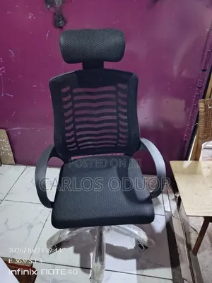 Black Headrest for Study and Office