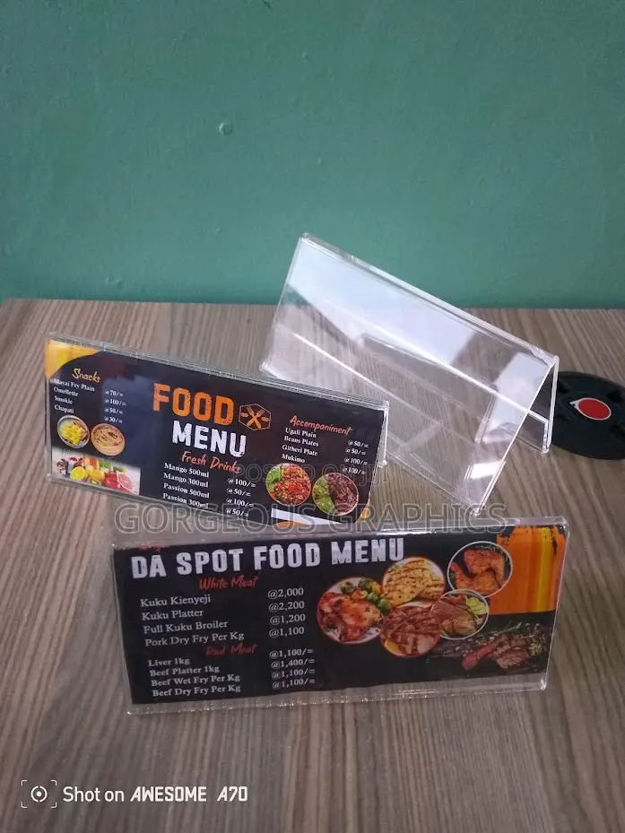 Menu Holder