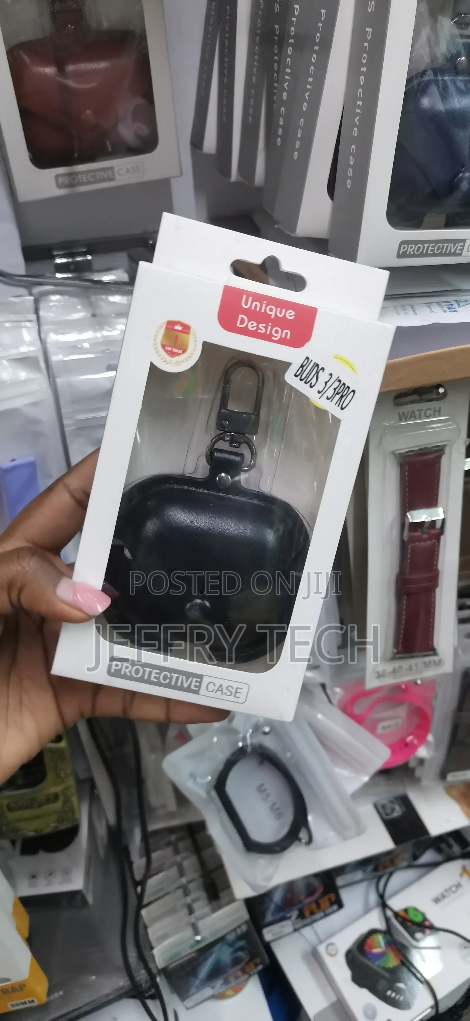 Unique Design PU Leather Case Designed for Wireless Earbuds AirPods 3