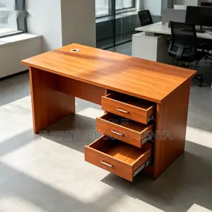 Office Clerical Desk | 1.2 Meter Brown Home Studies Desk