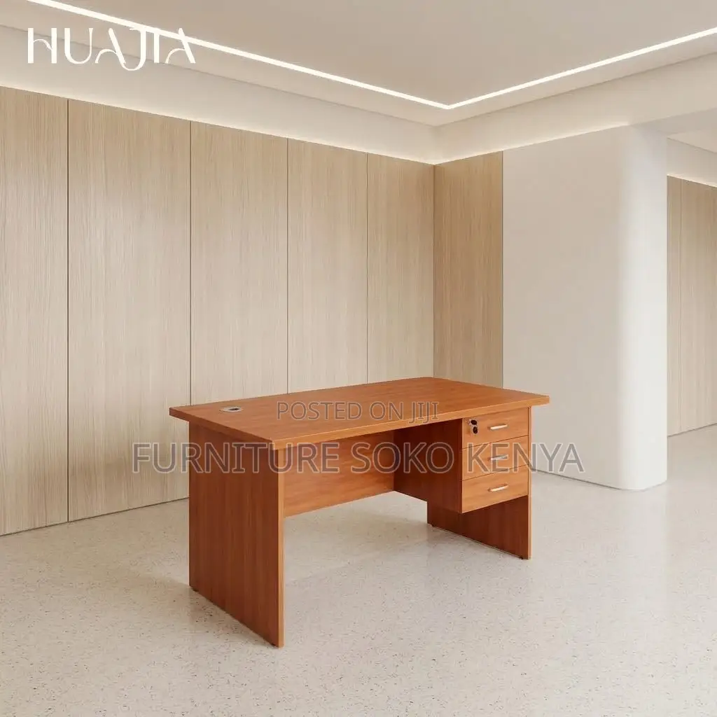 Office Clerical Desk | 1.2 Meter Brown Home Studies Desk