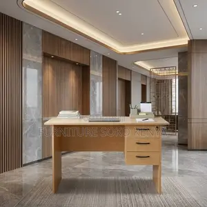 Office Clerical Desk | 1.2 Meter Brown Home Studies Desk