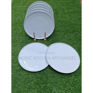 Dinner Plate Set – Ceramic Plates – White – 10.5 Inches – 6pcs