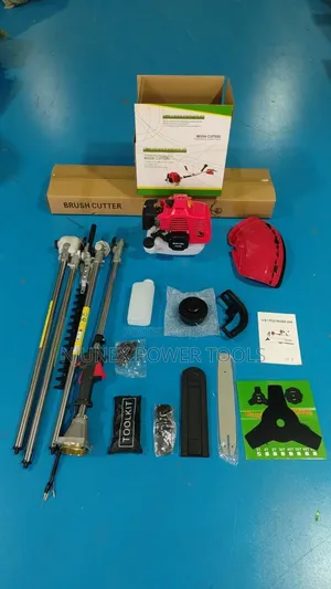 4-in-1 or 5-in-1 Petrol-Powered Brush Cutter and Garden Multi-Tool Kit