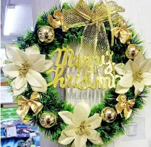 Christmas Door Wreath – Festive Xmas Home Decoration
 - Jm