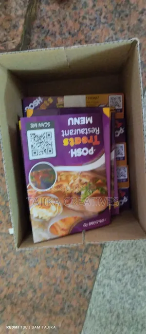 Hotel Menus Design and Printing
