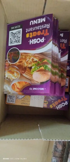 Hotel Menus Design and Printing