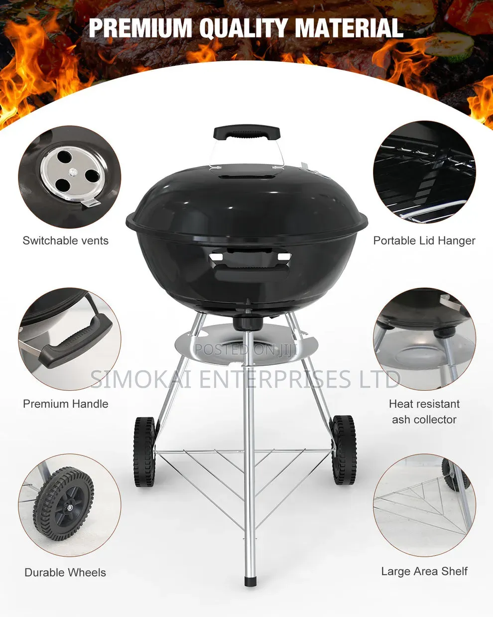 American Style Round BBQ