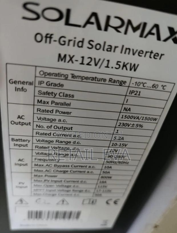 1.5kwh Off Grid Inverter - thumbnail 2