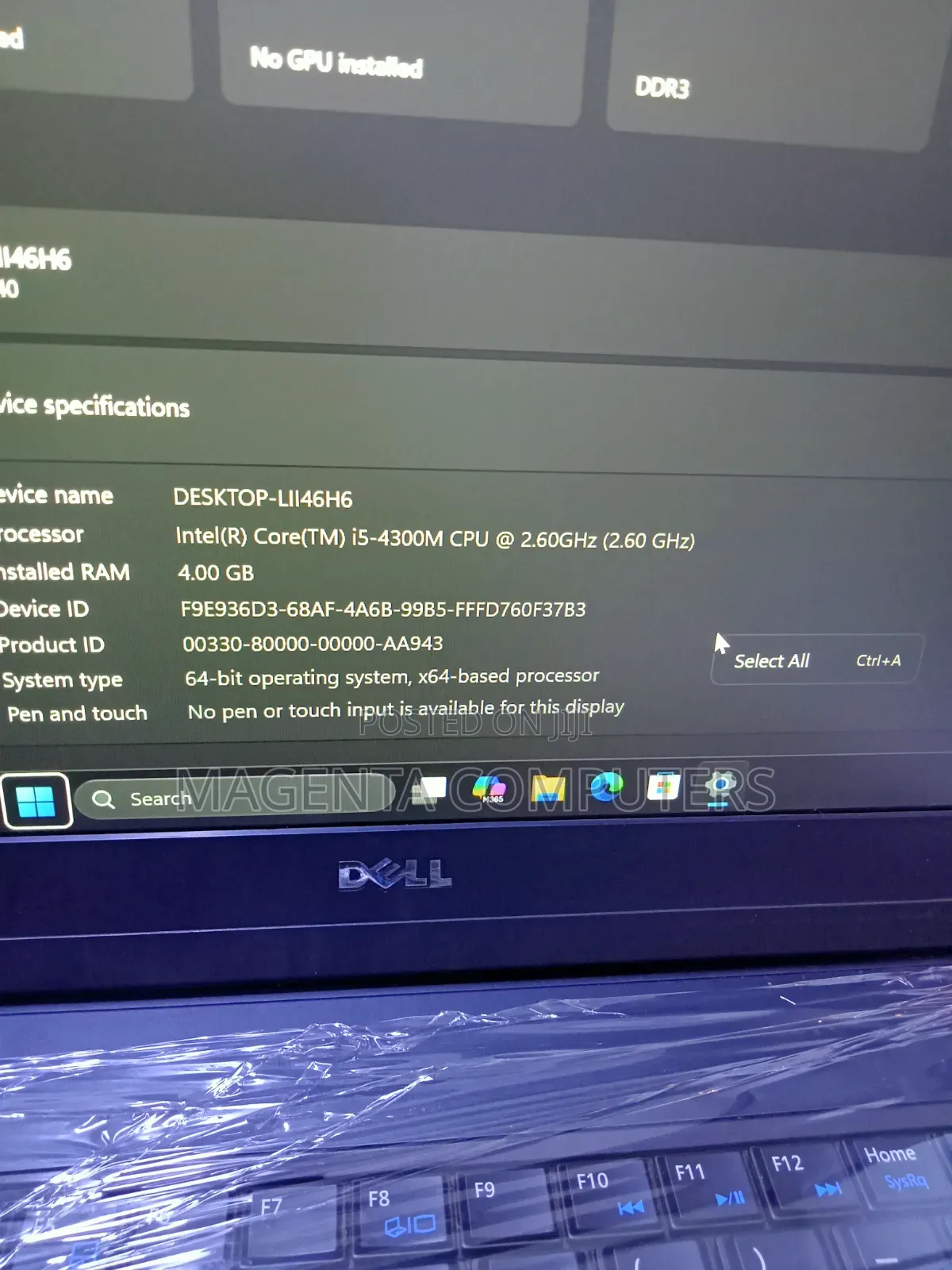 Laptop Dell Latitude E6440 4GB Intel Core i5 HDD 320GB