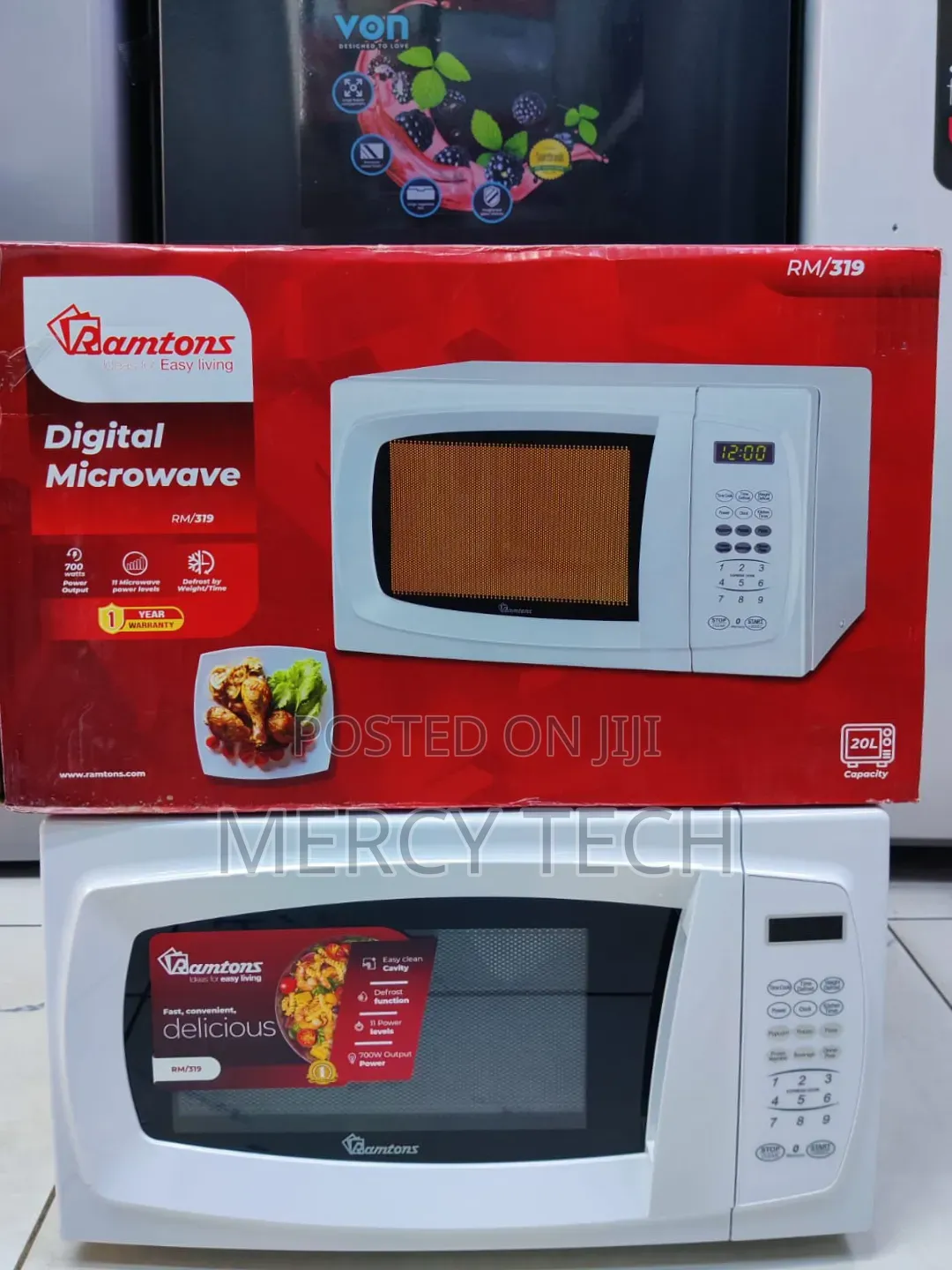 Ramtons RM319 20L Digital Microwave (White)