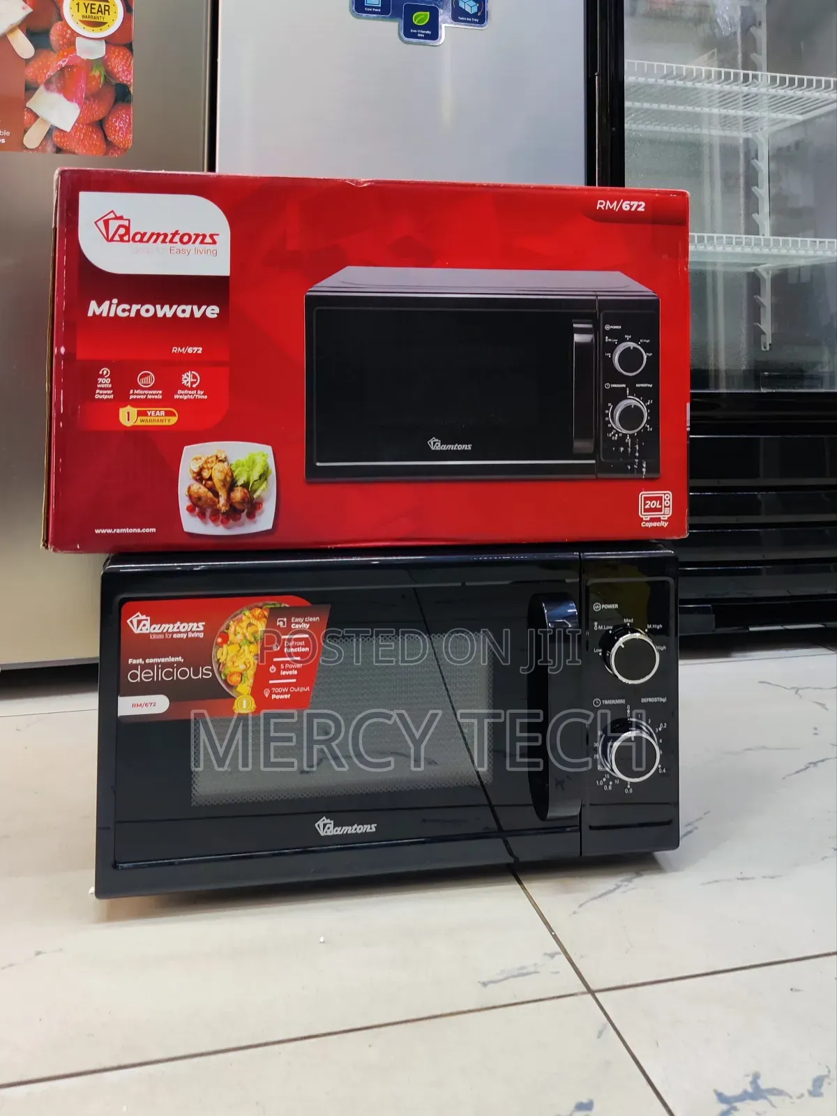Ramtons RM672 20L Manual Microwave (Black)