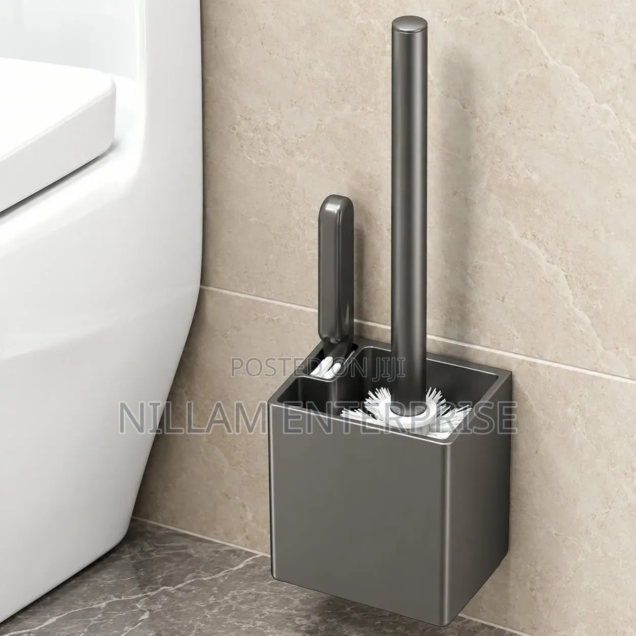 2-in-1 Wall-Mounted Toilet Cleaning Set