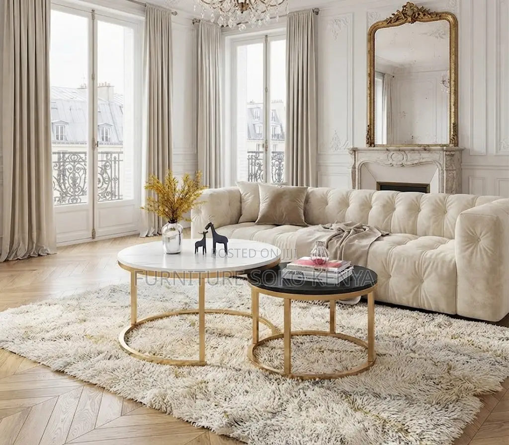 Coffee Table | Dual Round Coffee Table Set