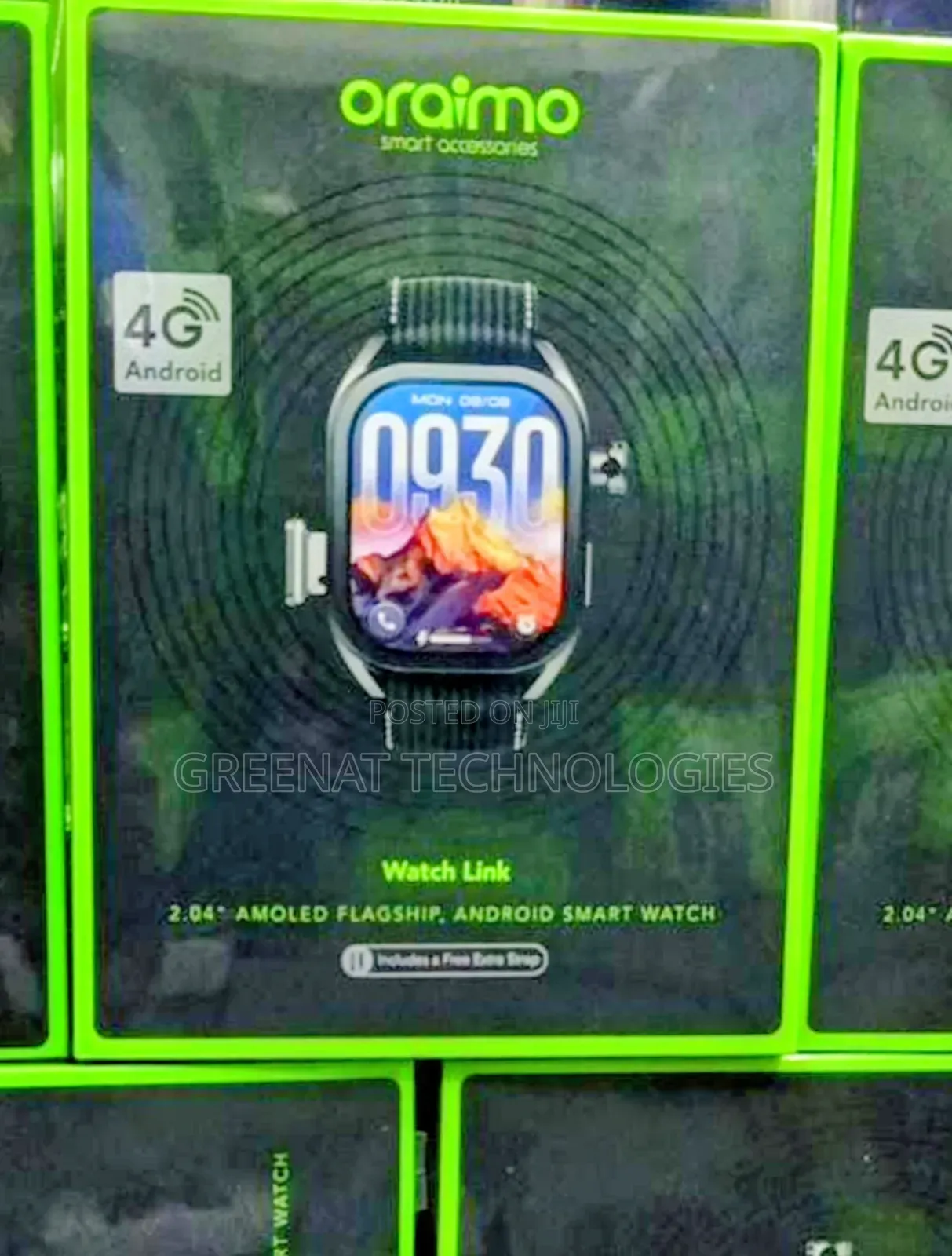 Oraimo Watch Link OSW-810 2.04" 4G Android Watch AMOLED With Camera