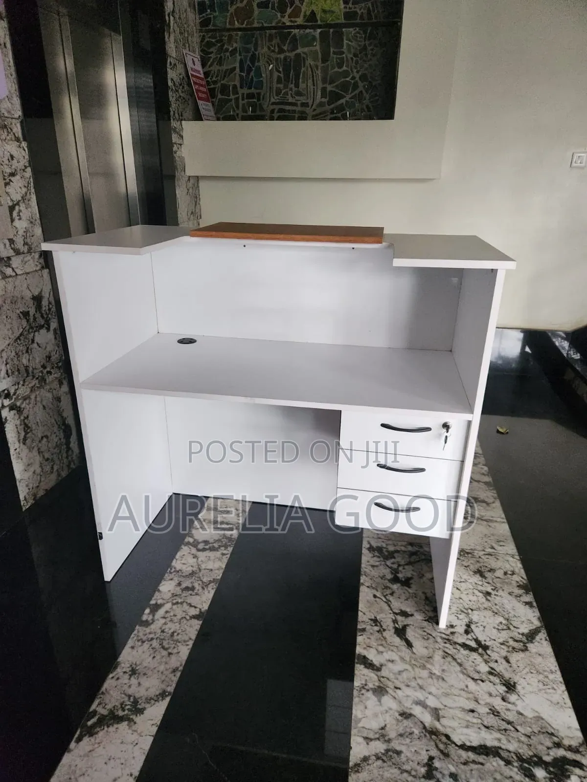Modern Black Desk Office Reception