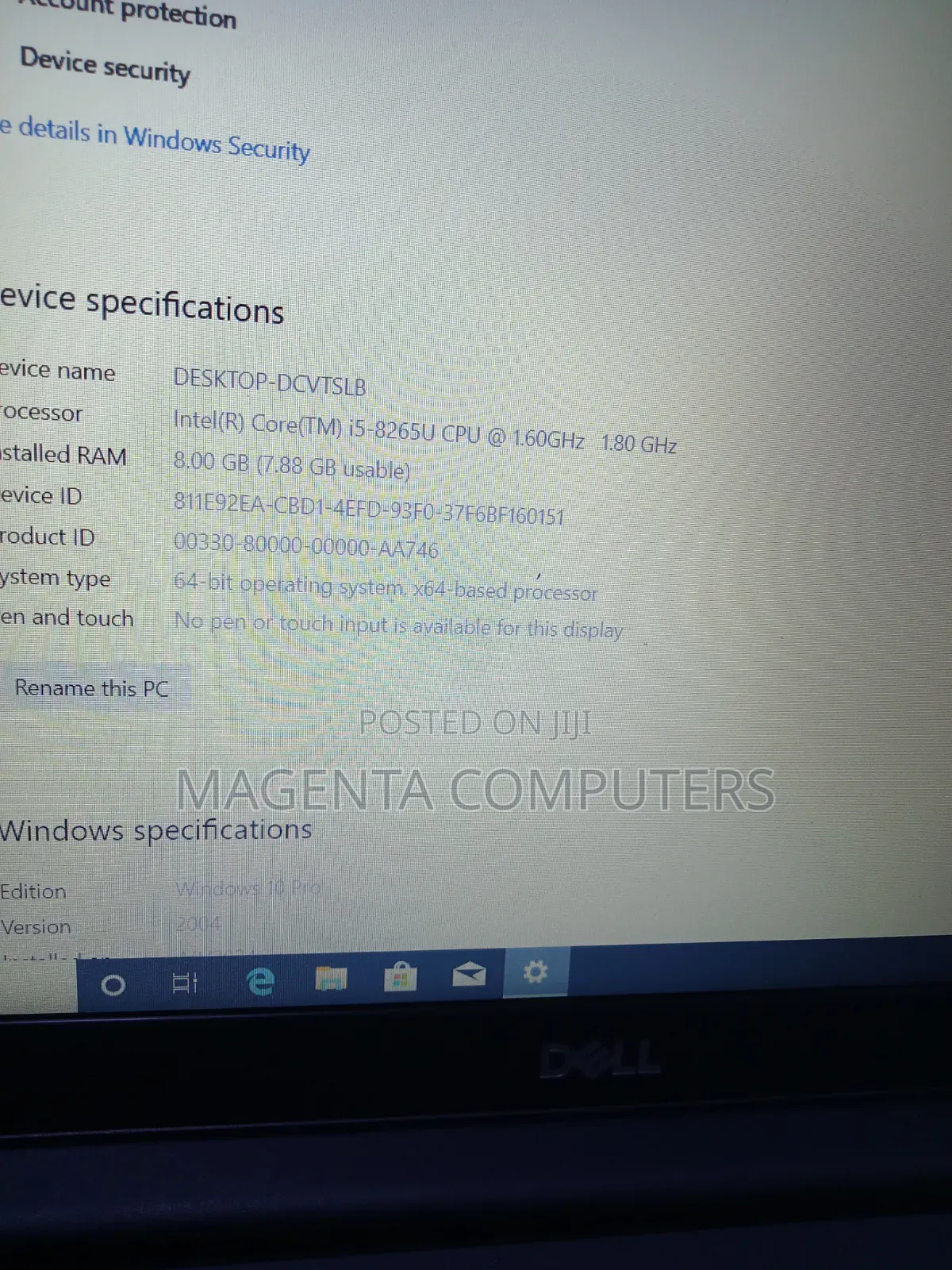 Laptop Dell Latitude 3500 8GB Intel Core i5 SSD 128GB