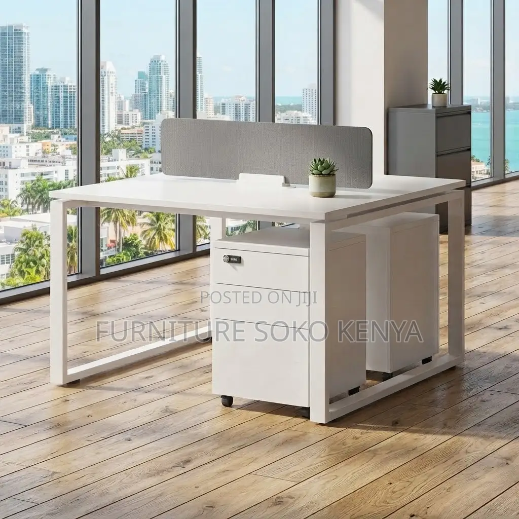 Staff Office Table | Two Users Open Workstation Table