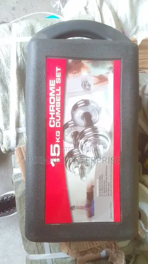 15KG Chrome Dumbbell Set With Adjustable Weights