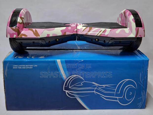 8" Hoverboard Self-Balancing With Bluetooth Speaker, Pink Camouflage