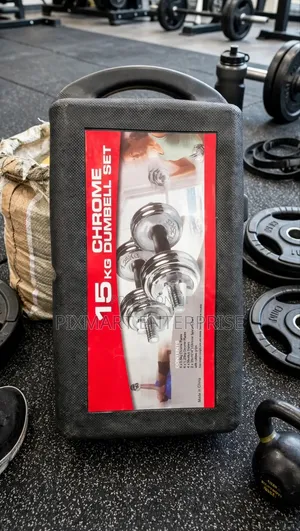15KG Chrome Dumbbells for Arm Muscle Building and Fitness