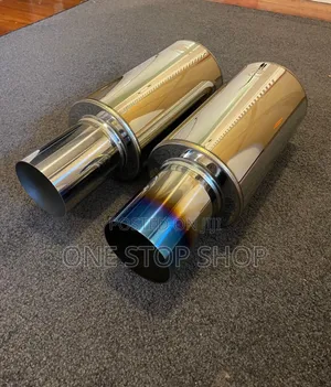 Heat Treated Stylish Classic Metalic Chrome Burnt Blue Finish Exhaust