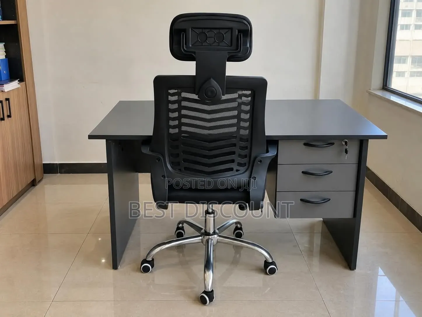 Study Desk With Swivel Mesh Chair