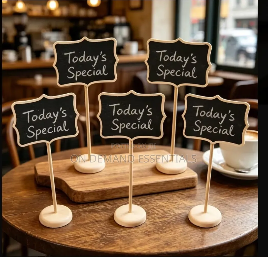 5-Piece Mini Chalkboard Set + Pen