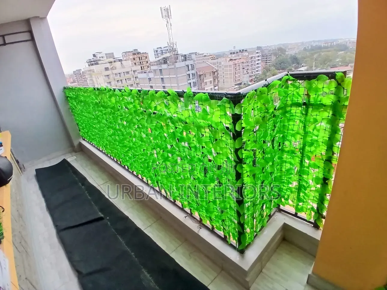 Light Green Artificial Balcony Fence Light Green Artificial Fence