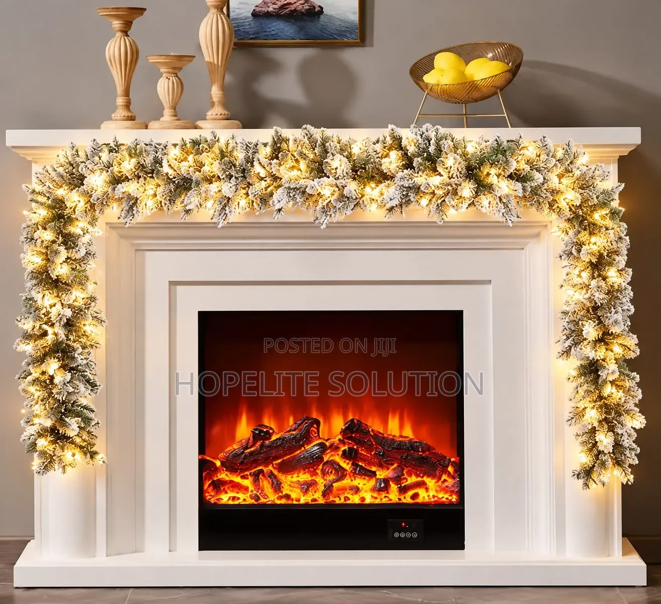 Predecorated Green Garland With Inbuilt Light