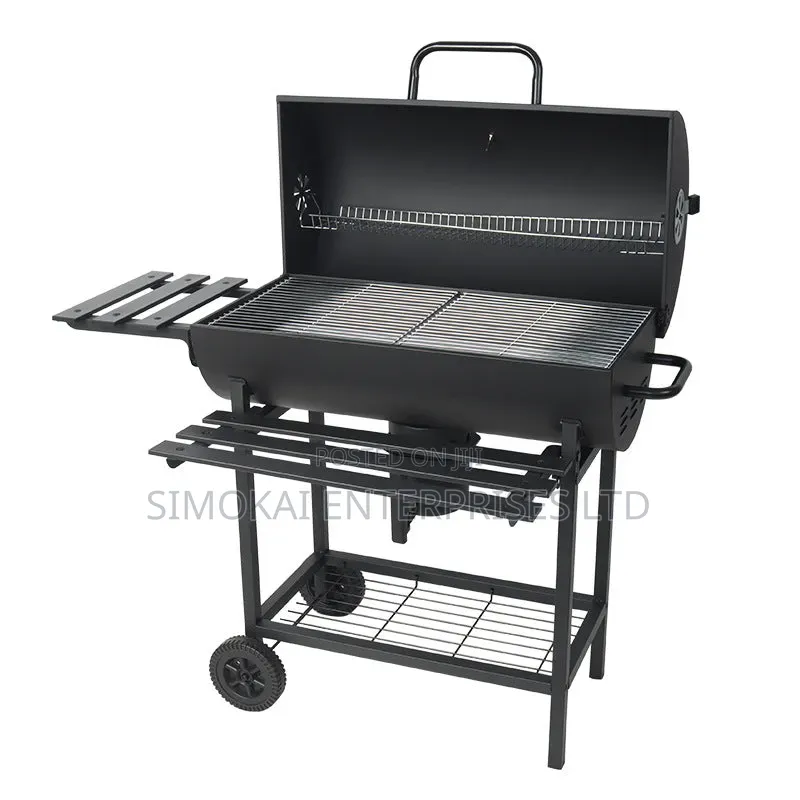 Charcoal Barrel BBQ Grill