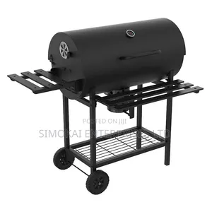 Charcoal Barrel BBQ Grill